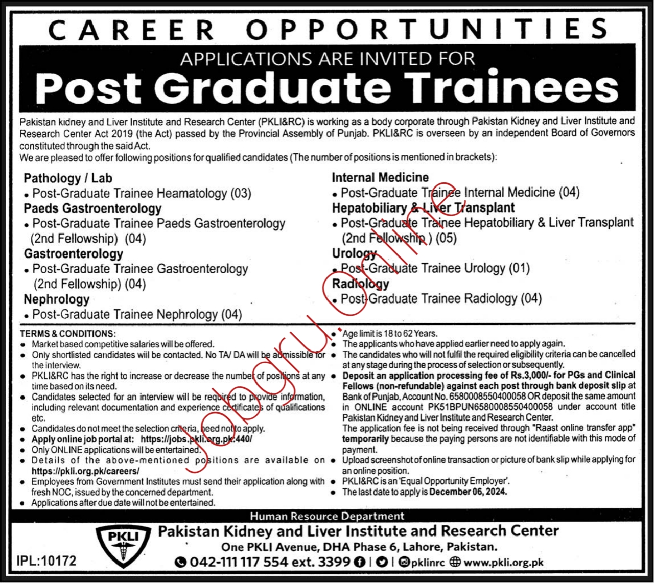 Pakistan Kidney And Liver Institute And Research Centre PKLI